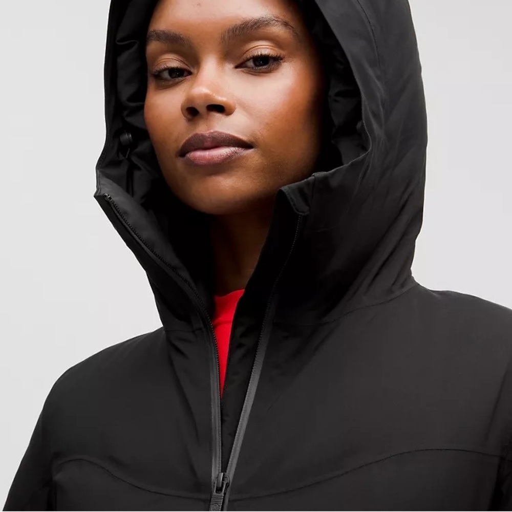 Lululemon StretchSeal™ Sleet Street 600-Down-Fill Long Jacket-black-NWT - Picture 10 of 10